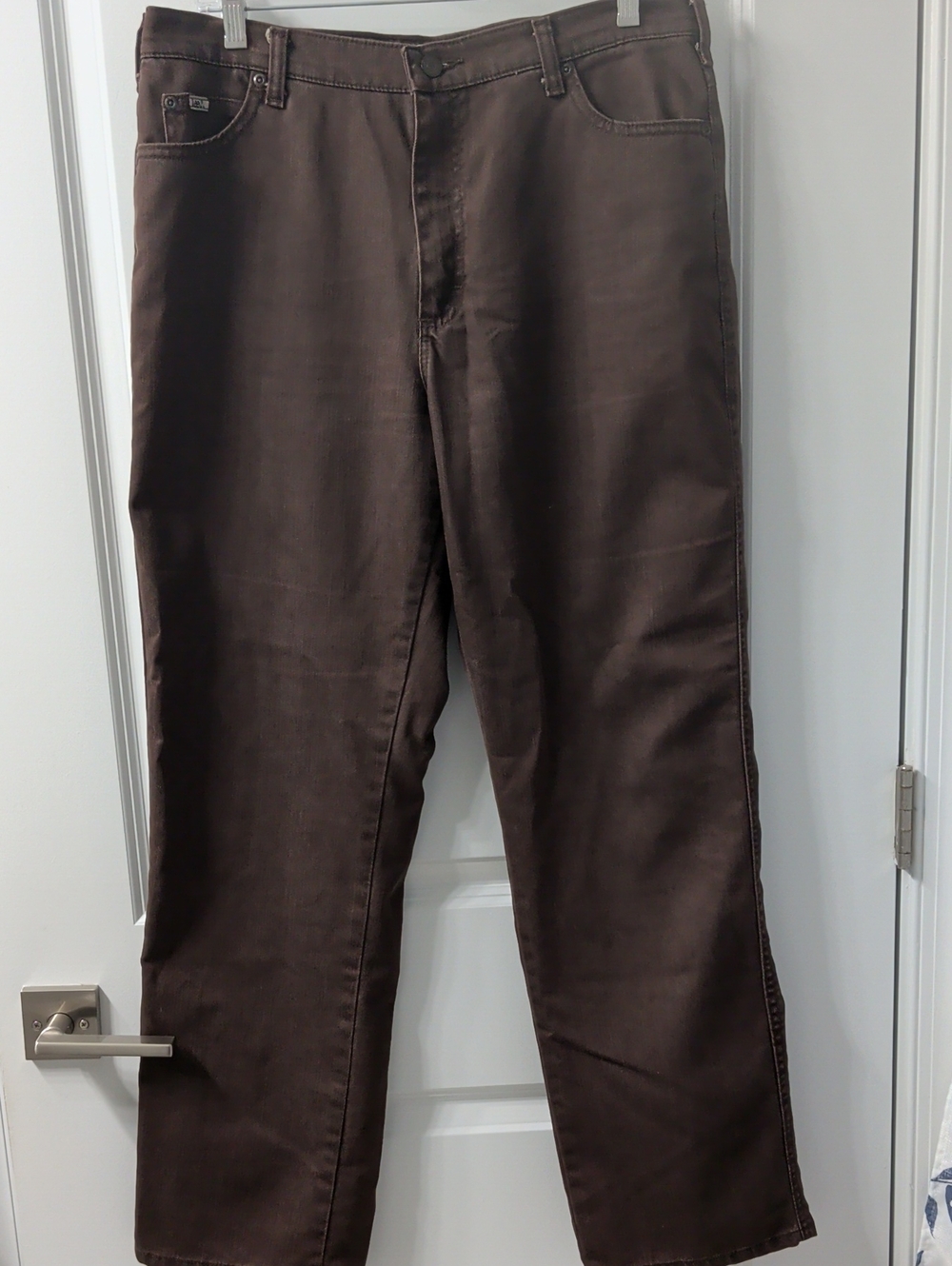 Women's Brown Straight-Leg Jeans
